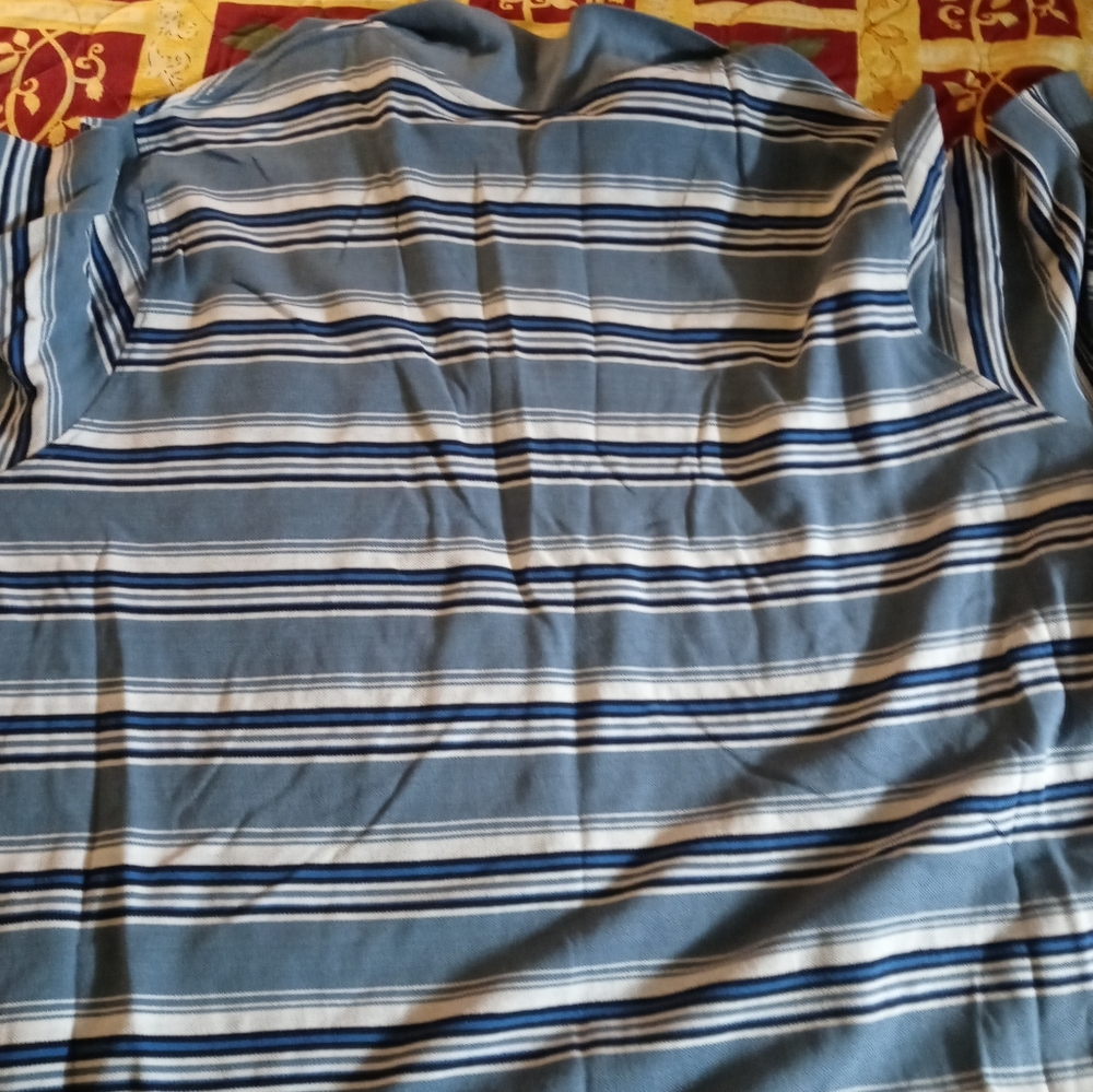 Liberty blues,5xl tall,light blue striped shirt